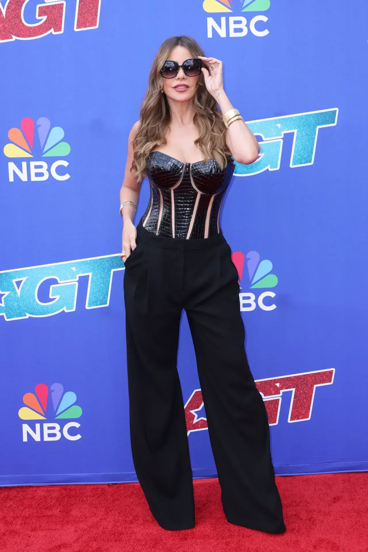 SOFIA VERGARA STILLS AT AGT SEASON 19 2024 RED CARPET IN PASADENA 5